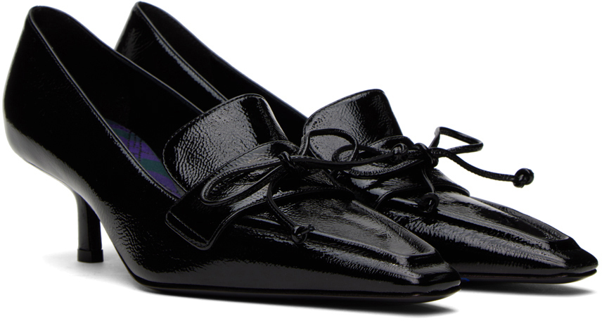 Burberry Leather Storm Pumps In Black