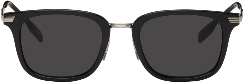 Burberry Black & Silver Peter Sunglasses