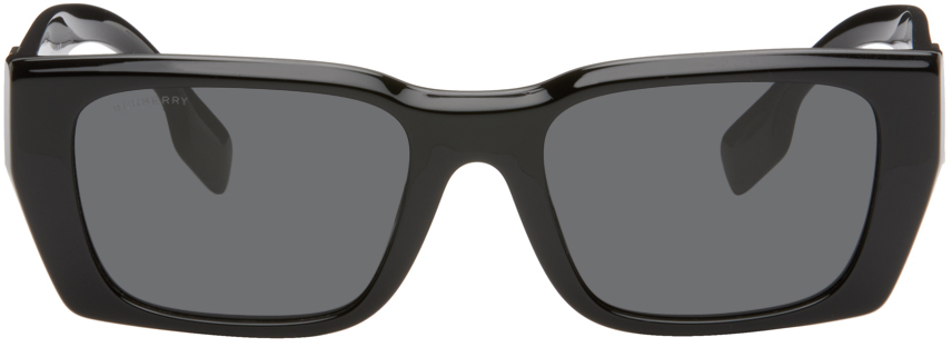 Burberry Black Rectangular Sunglasses