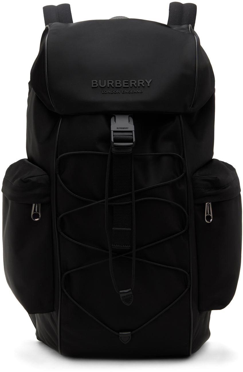 BURBERRY: Murray backpack in nylon with all-over Vintage Check