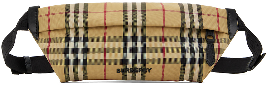 Burberry Men's Vintage Check Belt Bag/Fanny Pack