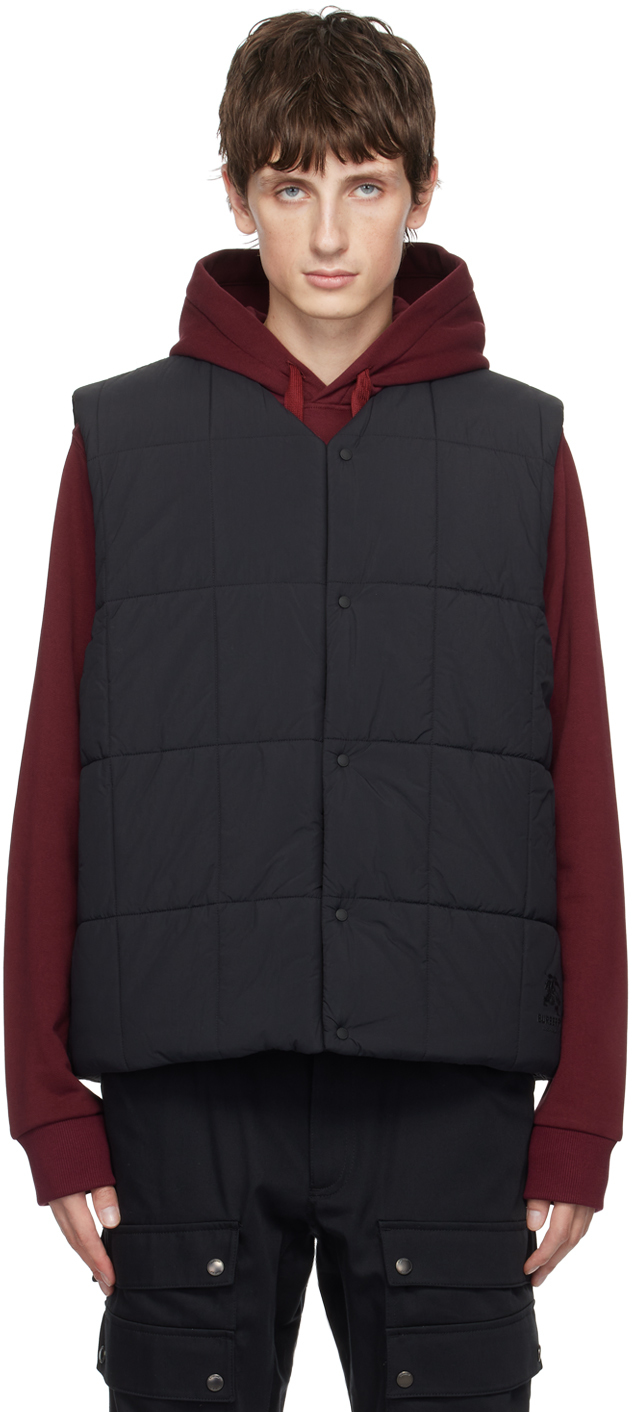Burberry Black Quilted Puffer Waistcoat