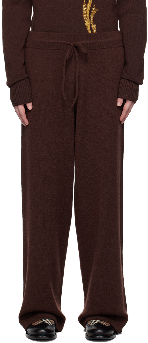 Burberry Brown Rose Sweatpants In Otter