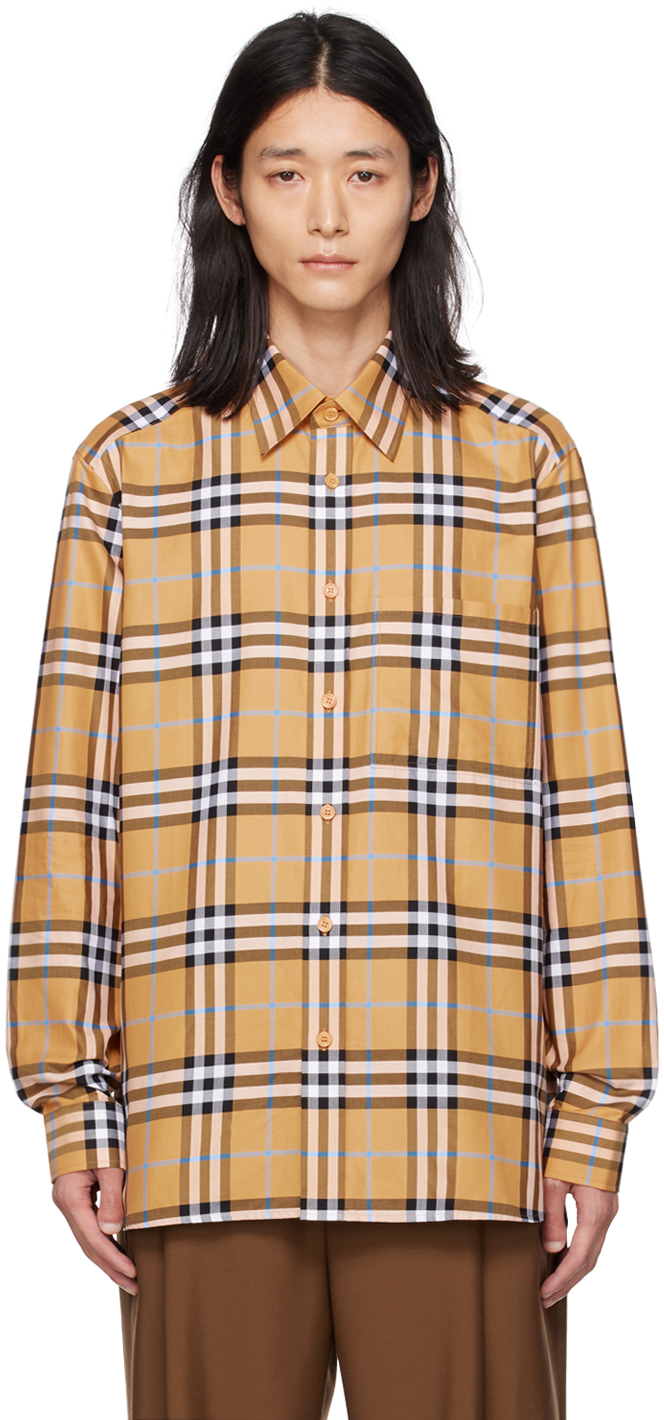 Orange Check Shirt