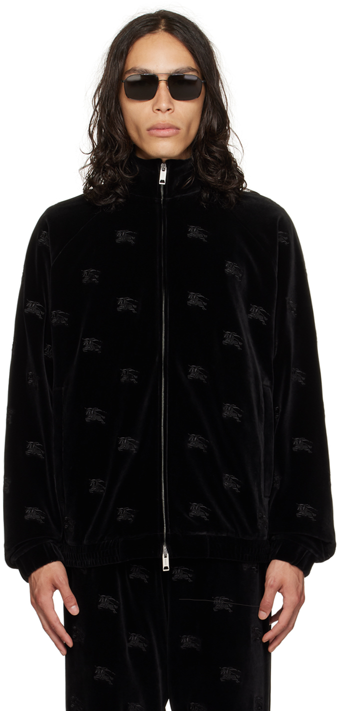 Burberry: Black EKD Track Jacket | SSENSE