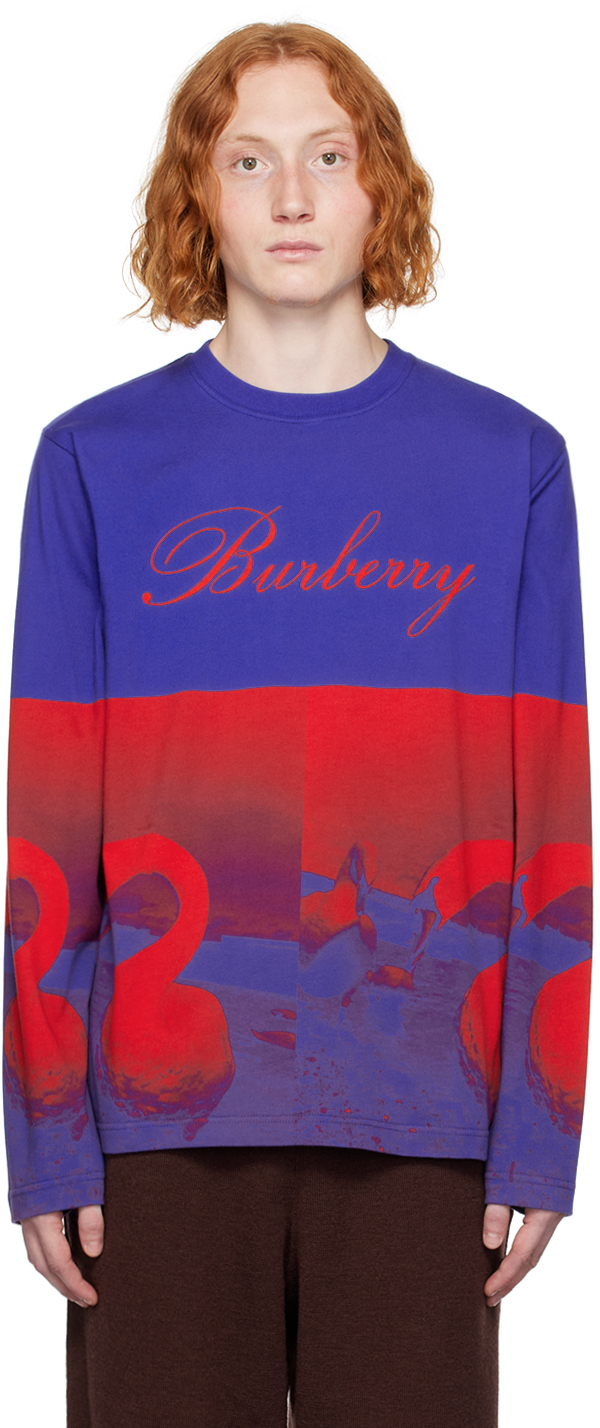 Burberry Photograph-print Cotton-blend Sweatshirt In Black