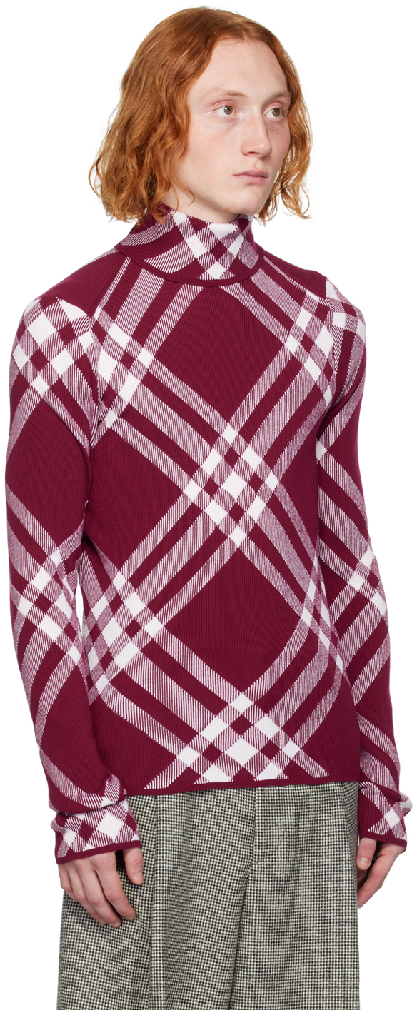 Burberry Wool-blench Check Sweater In Ripple
