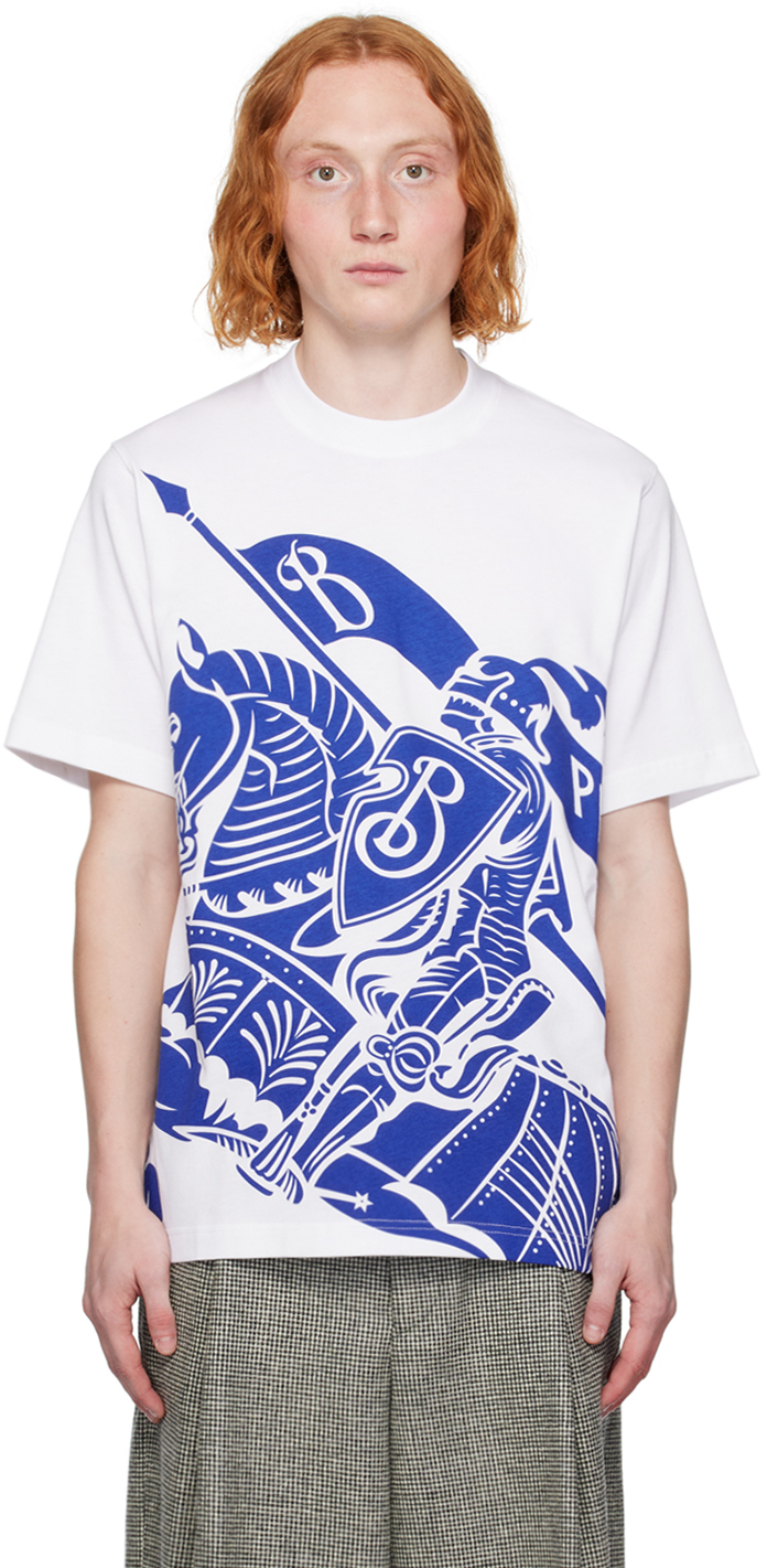 Louis Vuitton Navy & White Flower Logo Embroidered T-Shirt