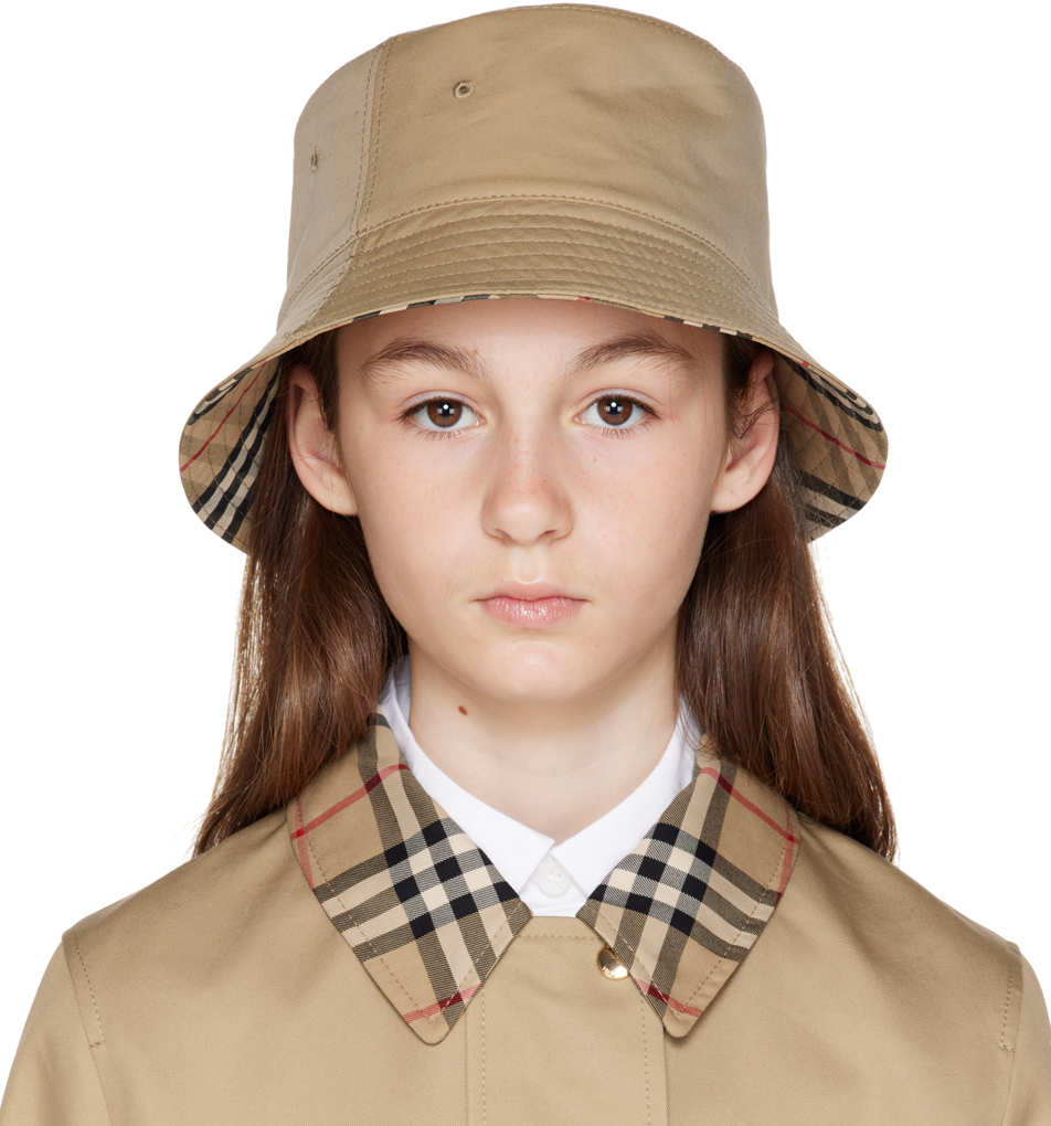 Burberry bucket best sale hat baby