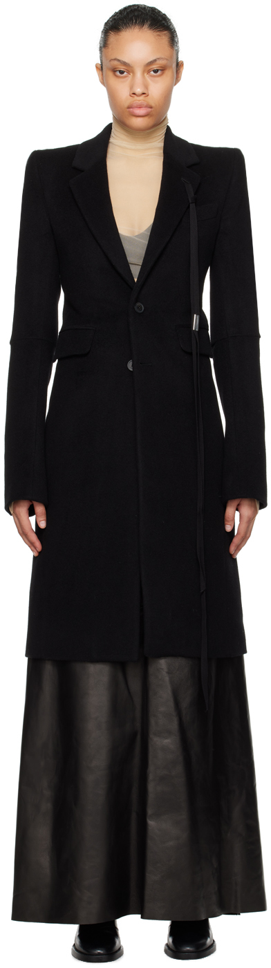 【関税込み】Ann Demeulemeester ブラック Gudrun コート Ann Demeulemeesterのブラック Gudrun コートがセール中