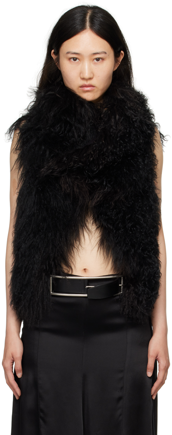 Black Bereta Shearling Vest