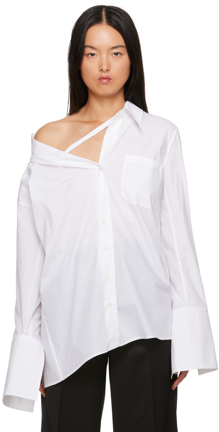 White Jotie Shirt by Ann Demeulemeester on Sale