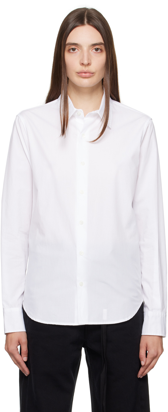 White Edwine Standard Shirt by Ann Demeulemeester on Sale