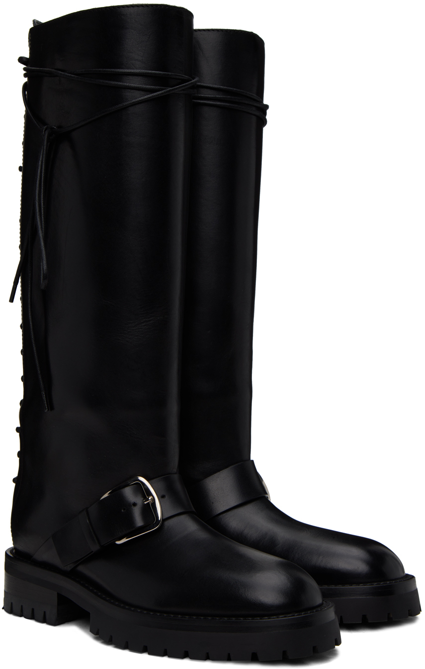 Ann Demeulemeester Black Ans Boots | Smart Closet