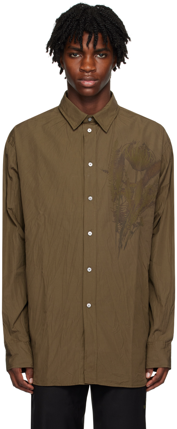 Khaki Nico Shirt by WOOD WOOD on Sale