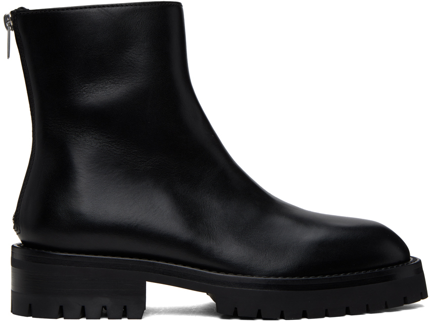 Black Drees Chelsea Boots by Ann Demeulemeester on Sale