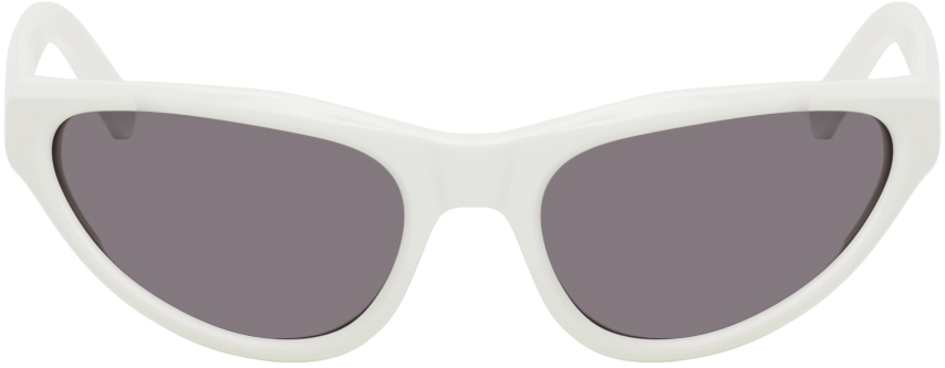 White Mavericks Sunglasses by Marni on Sale
