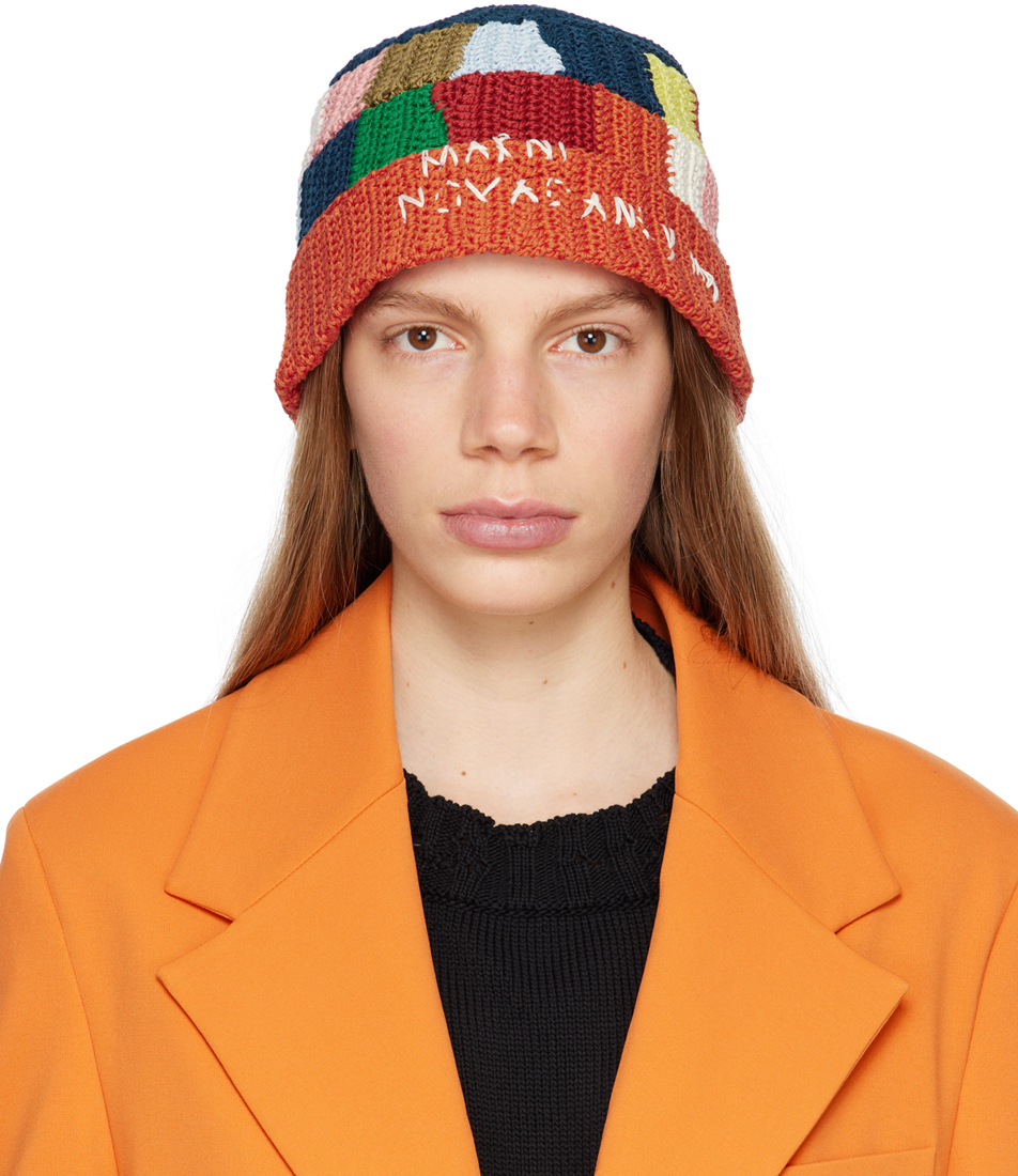 Marni Multicolor Embroidered Bucket Hat