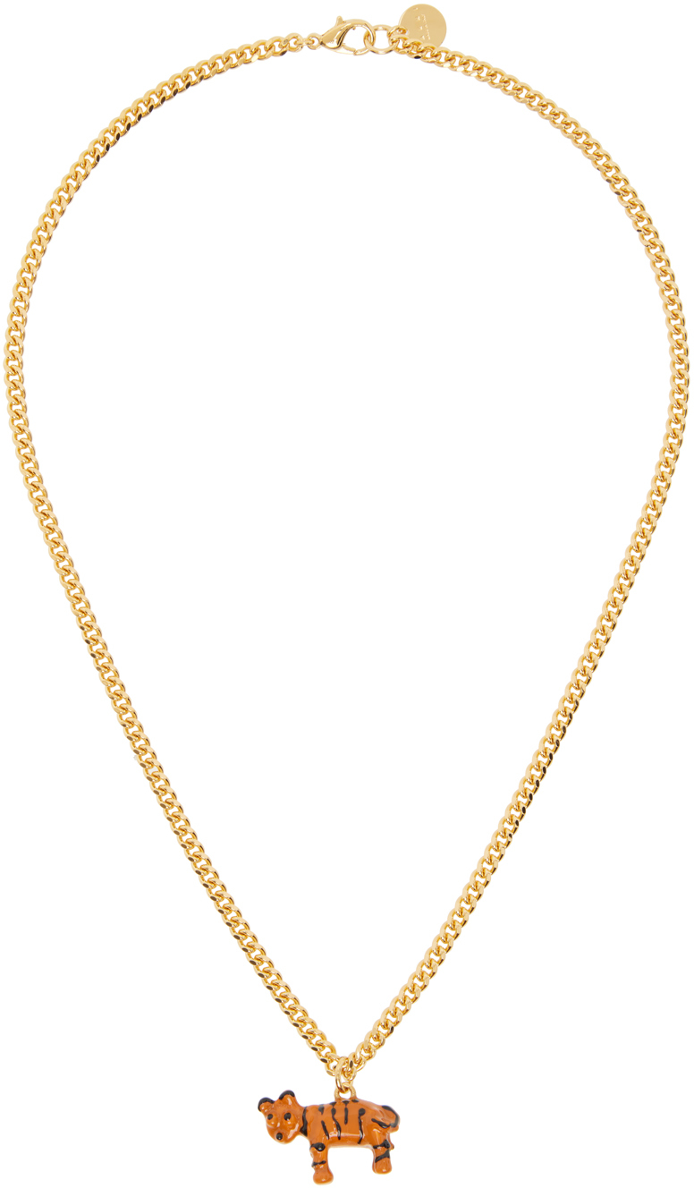 Buy VIRAASI Tiger Design Gold Plated Pendant with Chain | Shoppers Stop
