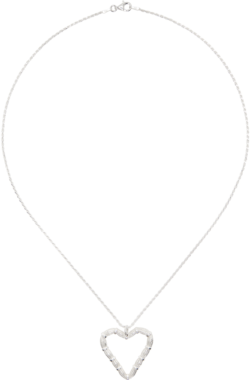 Bleue Burnham Silver Heart Willow Pendant Necklace