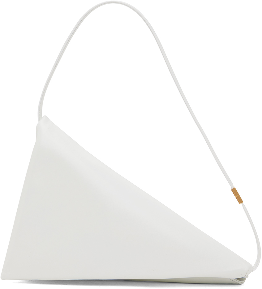 Marni White Prisma Triangle Bag