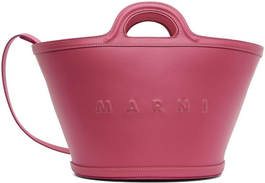 Marni Pink Small Tropicalia Tote In 00c61 Light Orchid