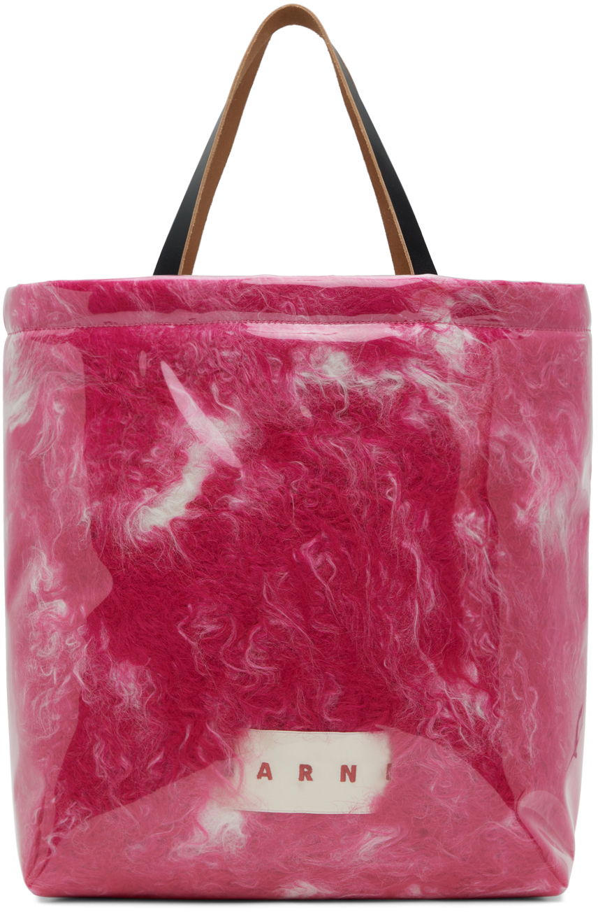 Pink North South Shopping Tote
