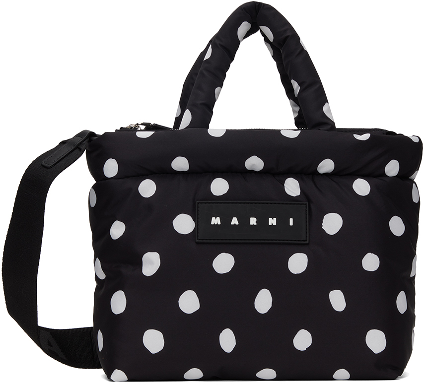 Black Polka Dot Tote