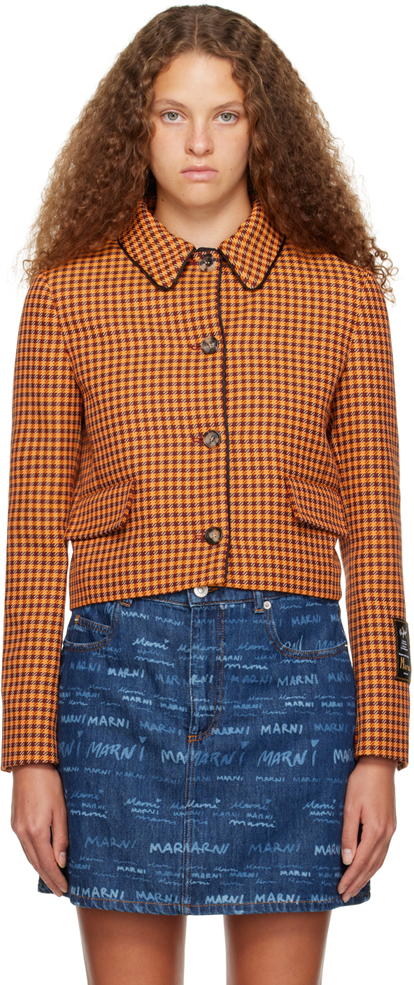 Orange Check Jacket