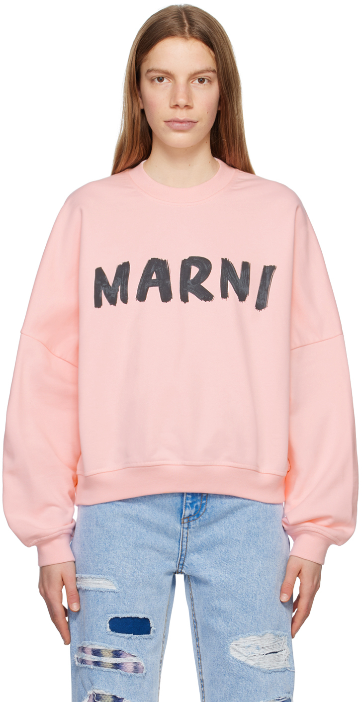 Marni Pink Printed Sweatshirt
