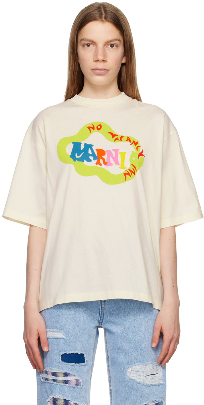 Marni Off-White No Vacancy Inn Edition Crewneck T-Shirt
