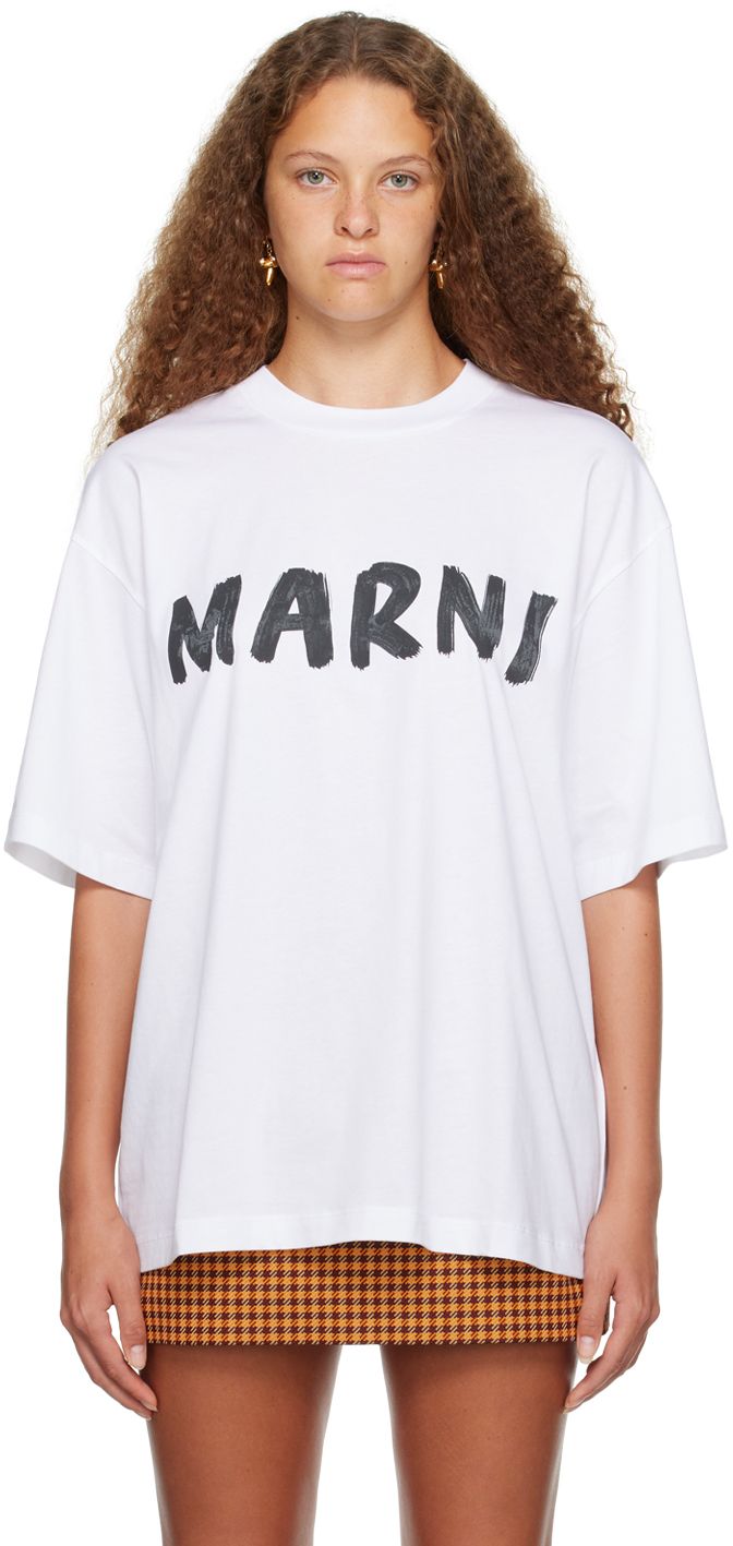 Marni x Carhartt Short Sleeve T-Shirt in White | Smart Closet