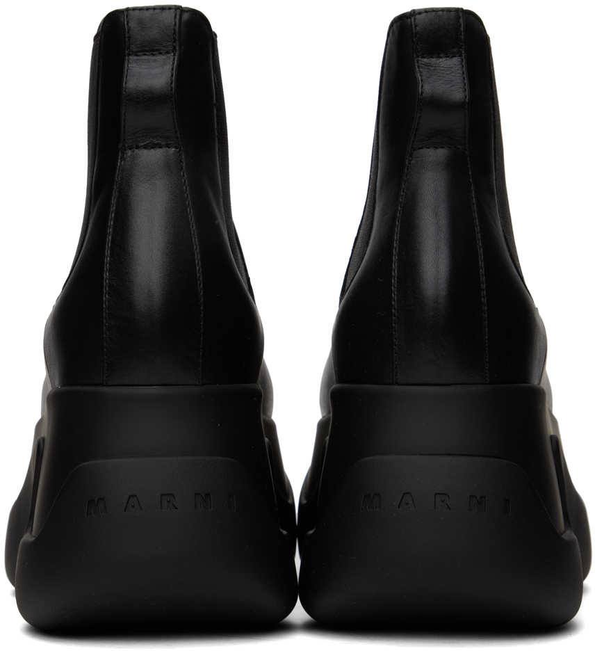 Marni 80mm Leather Ankle Boots In 00n99 Black