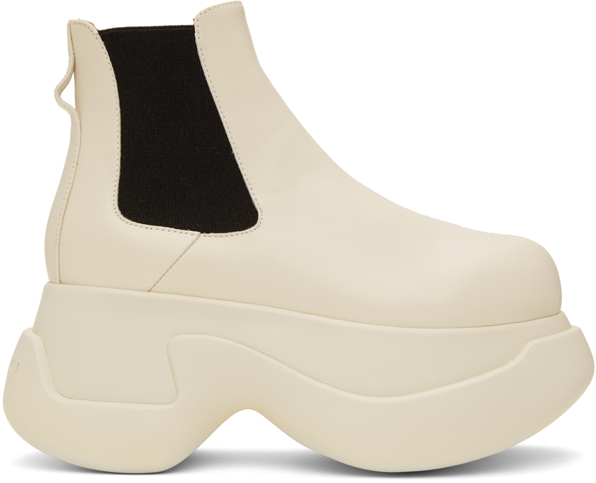 Marni Off-white Aras 23 Chelsea Boots In 00w03 Stone White