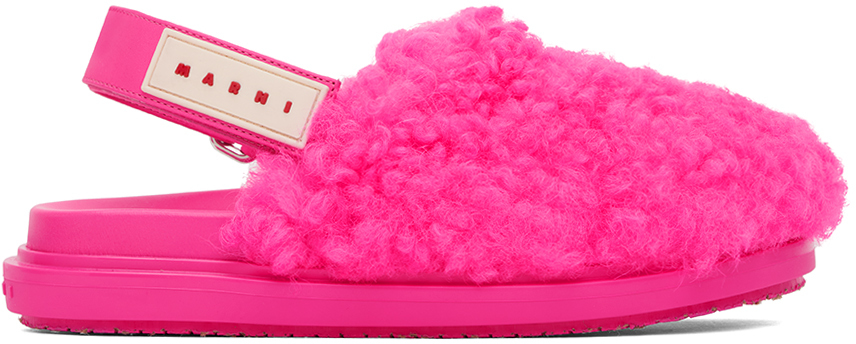 Pink Sabot Strap Loafers