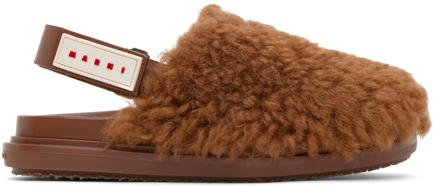 Marni Brown Fussbett Loafers In 00m24 Caramel