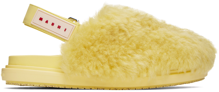Yellow Sabot Strap Loafers