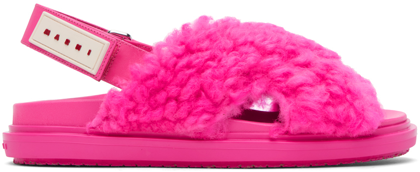 Shop Marni Pink Fussbett Sandals In 00c56 Starlight Pink
