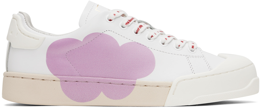 White Dada Bumper Sneakers by Marni on Sale