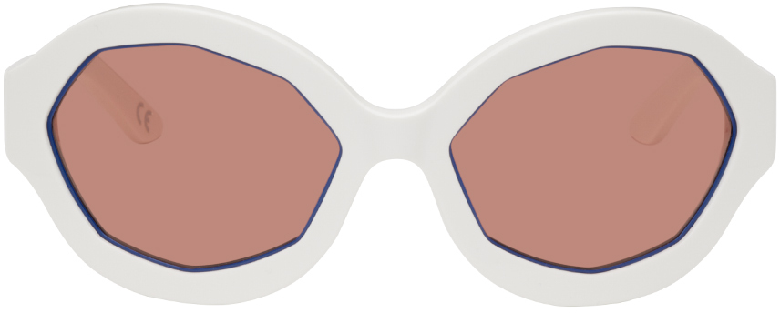 Marni White Retrosuperfuture Edition Cumulus Sunglasses