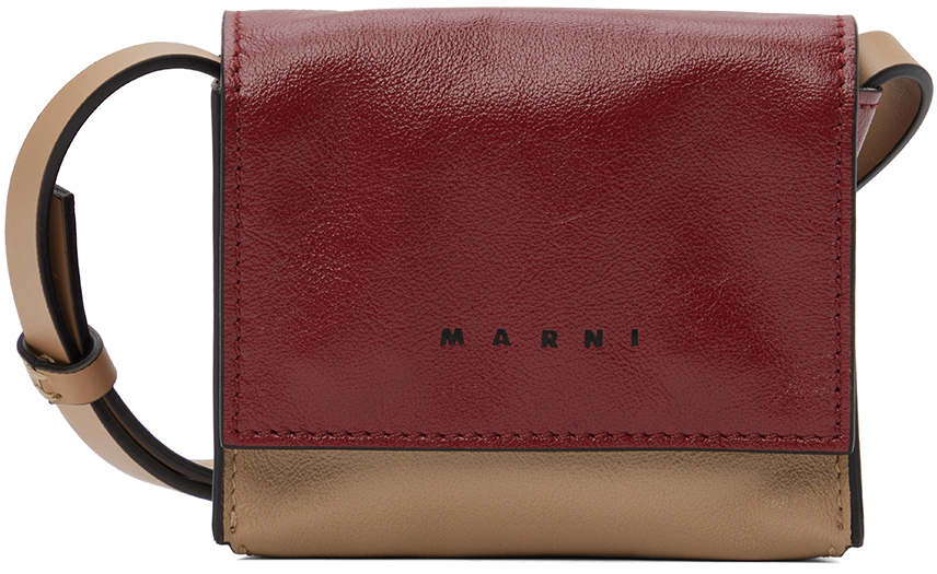 Trunk leather crossbody bag Marni Brown in Leather - 34064601