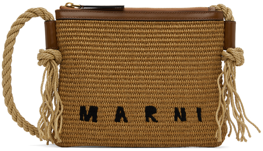 Brown Trunk Soft Mini Bag by Marni Accessories for $230