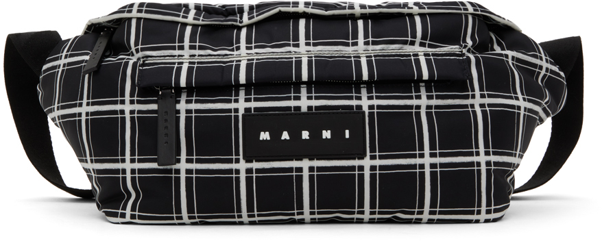 Shop Marni Black Large Marsupio Bag In 00n99 Black