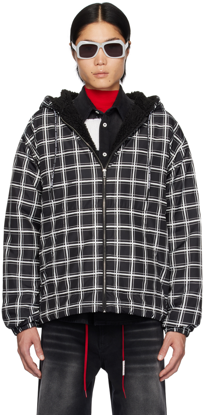 Weiv -Los Angeles Mastermind Checkered Track Jacket Grey / XL