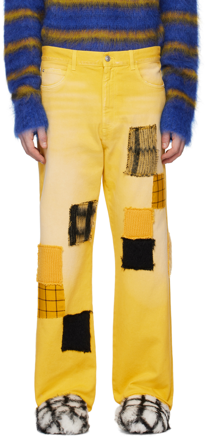 Yellow Patch Jeans