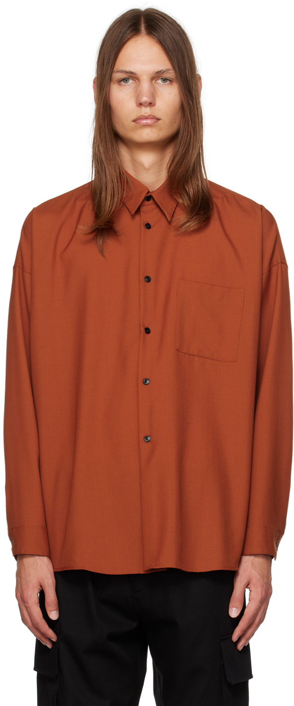 Shop Marni Orange Tropical Shirt In 00m39 Henne