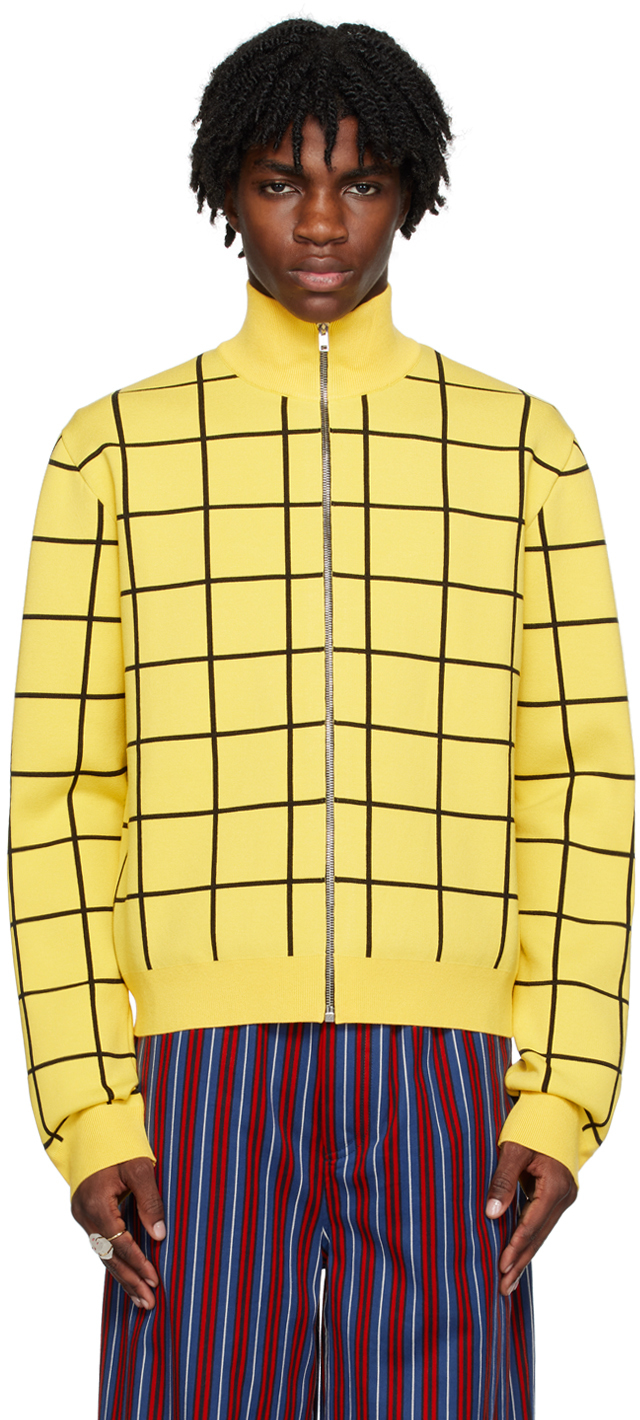 Marni Yellow Check Sweater