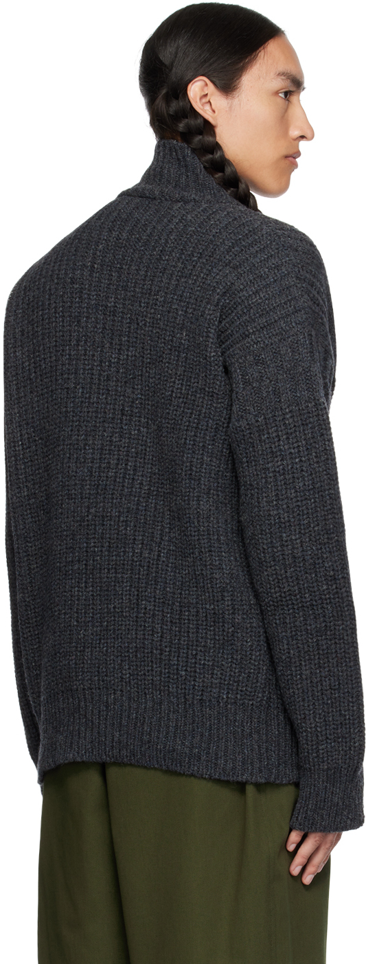 MARNI GRAY DISTRESSED TURTLENECK