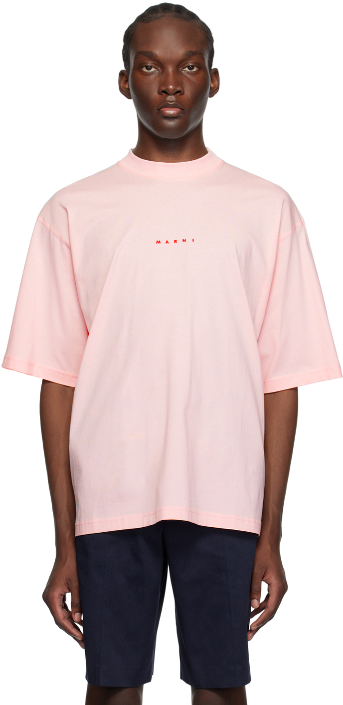 MARNI PINK PRINTED T-SHIRT