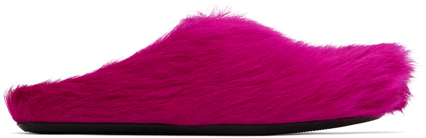 Marni Pink Fussbett Sabot Loafers